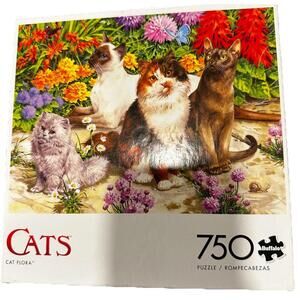 Buffalo Games - John Francis - Cat Flora - 750 Piece Jigsaw Puzzle Cats  P10